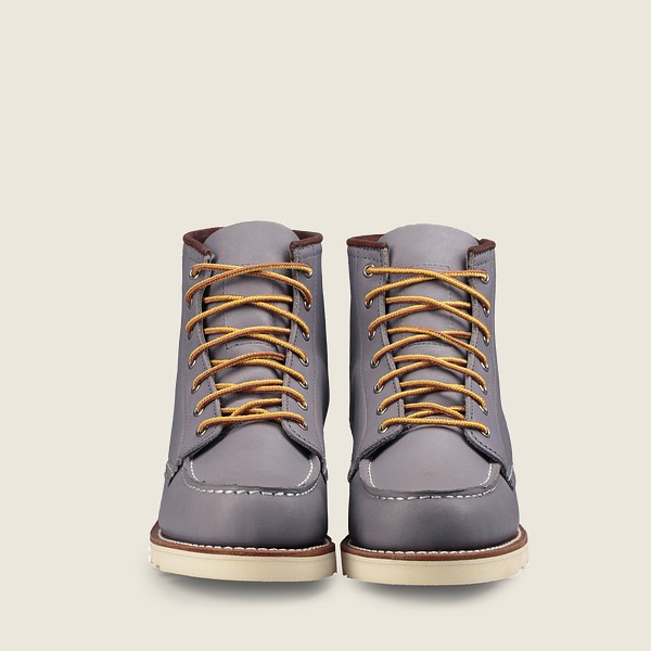 Red Wing Womens 6-inch Classic Moc – Short Boundary Leather - Heritage Boots Grey - 7618BICFA